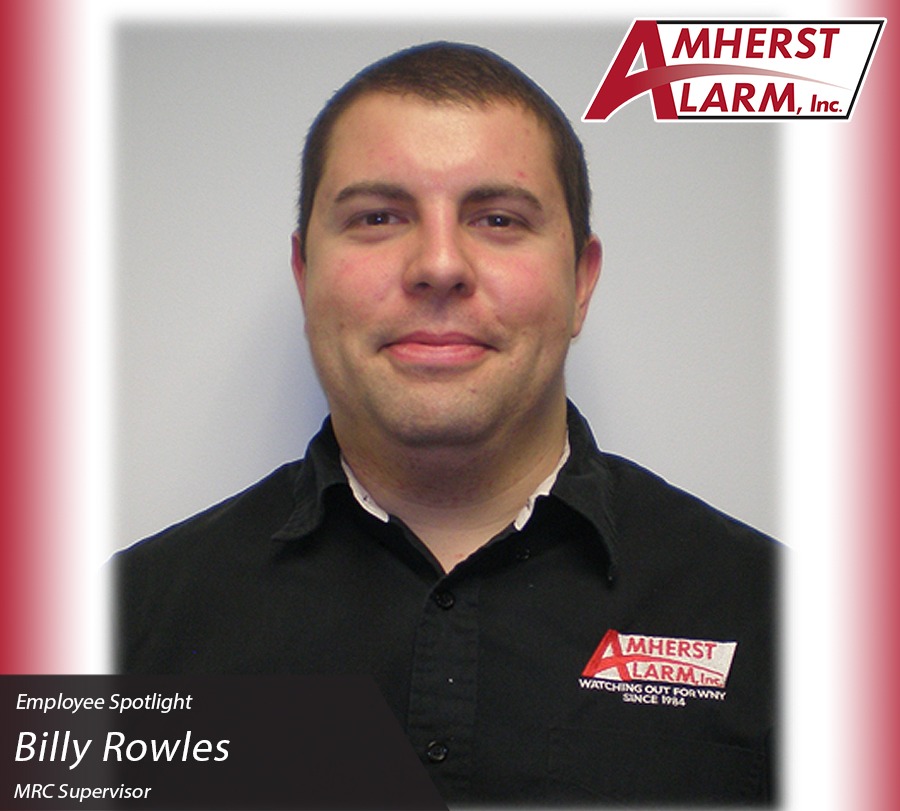 Billy Rowles Amherst Alarm Employee Spotlight Monitoring Response Center Department