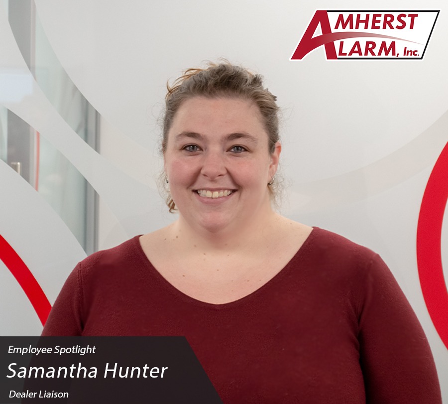 Samantha Hunhter Amherst Alarm Employee Spotlight Customer Service Department