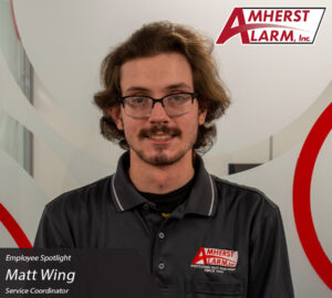 Matt Wing Amherst Alarm Employee Spotlight Service Department